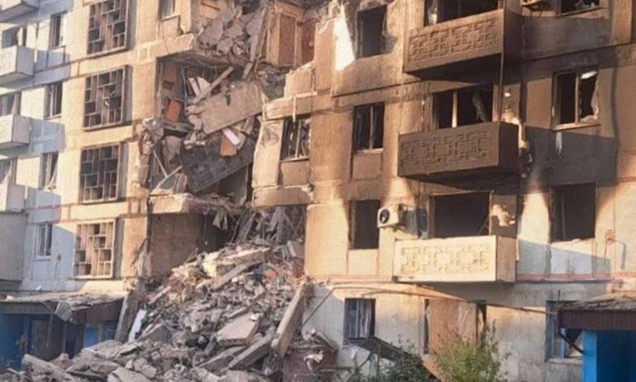 Бомбардировка жилой застройки в Степногорске