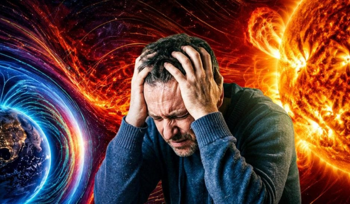Корональное отверстие на фоне звезд