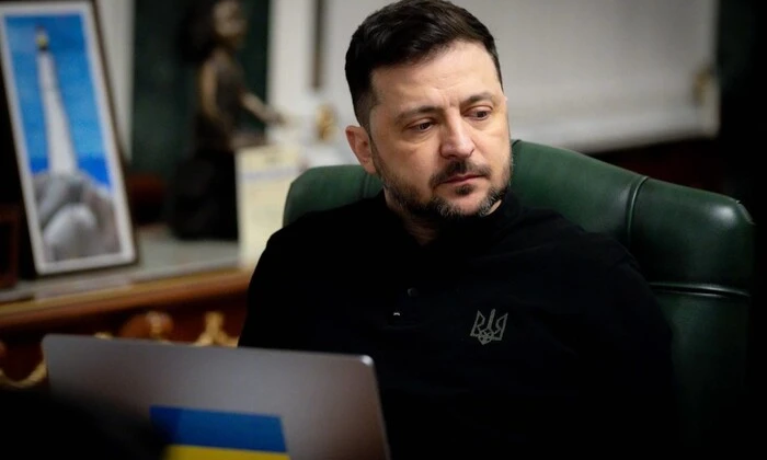 Zelensky at the press conference