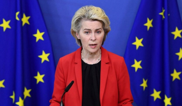 Ursula von der Leyen during press conference