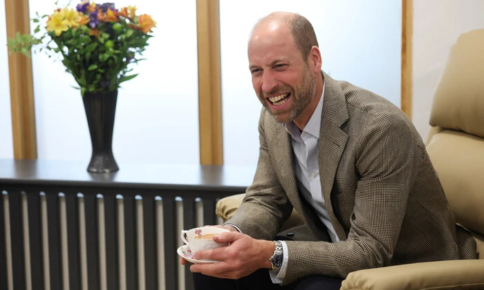 Prince William and Camilla having breakfast together