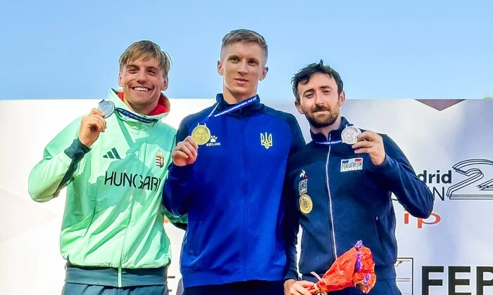 Илля Ковальчук с дипломом чемпиона Европы