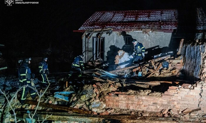 Атака Шахедів у Хмельниччині (фото, відео)