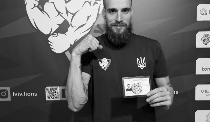 Portrait of armwrestling master