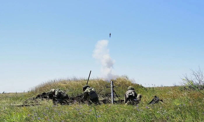 Карта с обозначенными точками боевых действий