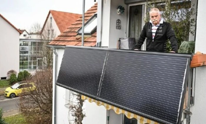 Балконна сонячна електростанція в Німеччині