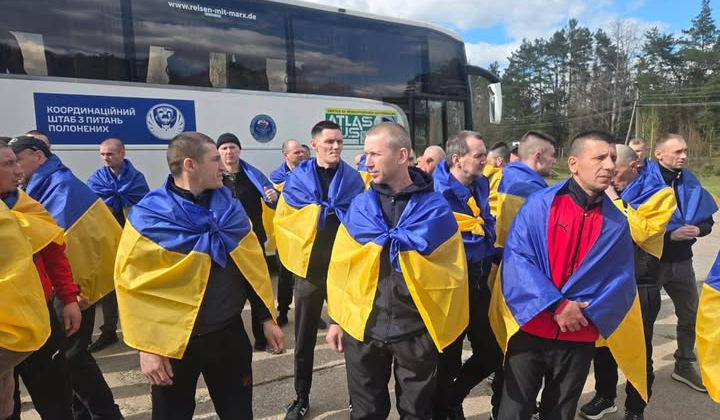 Return of Ukrainian defenders from captivity