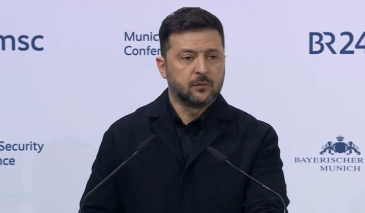 Zelensky at the meeting in Munich