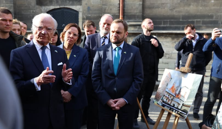 The King of Sweden meets with Zelensky