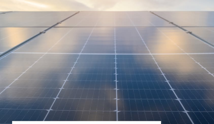 Photo of a solar power plant in Ukraine