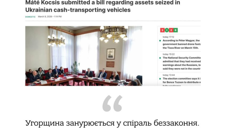 Угорщина краде гроші українського банку