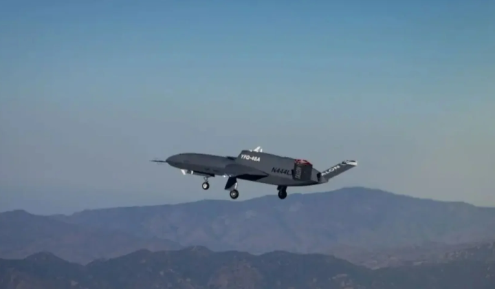 YFQ-48A Talon Blue UAV in Mojave desert