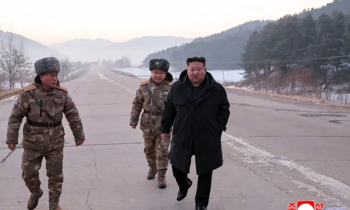 Kim Jong Un with hypersonic missiles