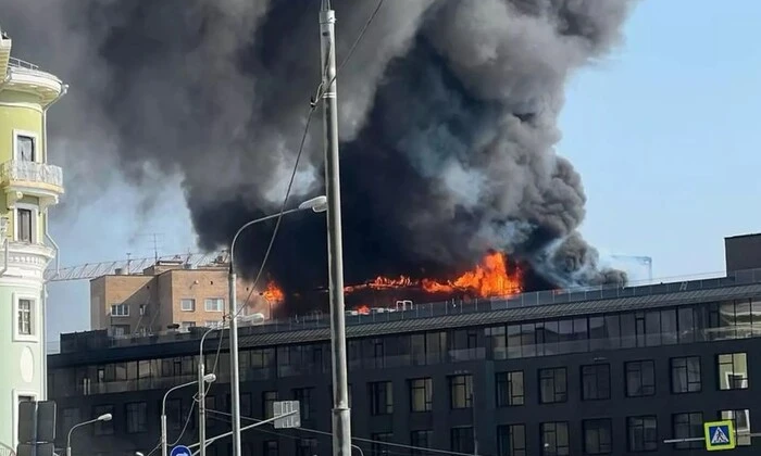Пожар в элитном жилом комплексе