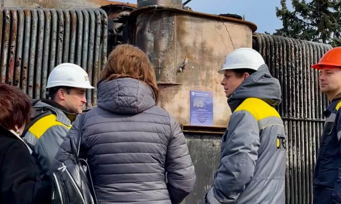 Зруйнований трансформатор на Одещині