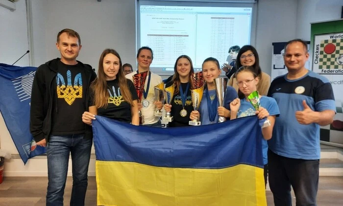 Украинские шашистки на чемпионате мира