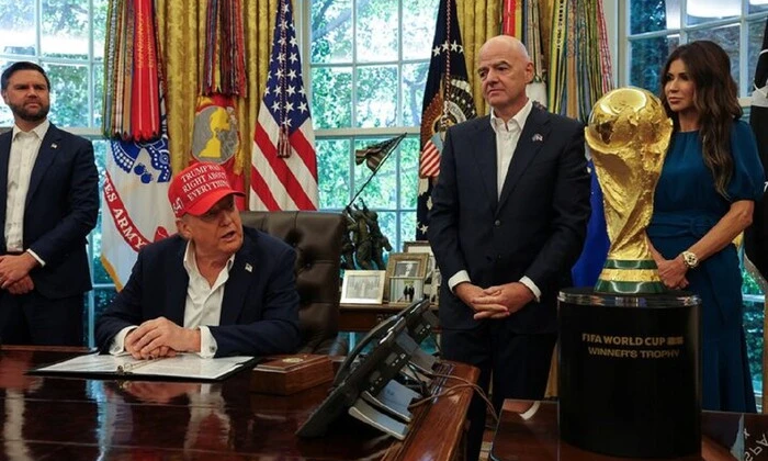 FIFA president in scandal with Trump