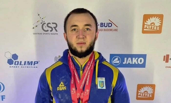 фото Кондратюка на пьедестале чемпіонату Європи