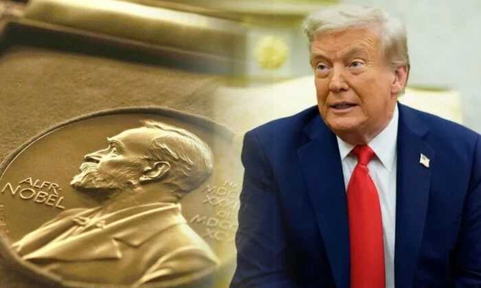 Вручення Нобелівської медалі Трампу
