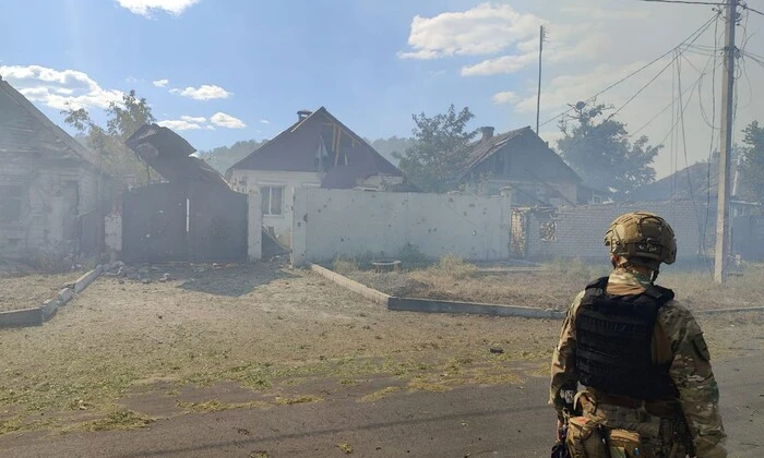 Наслідки обстрілу в Костянтинівці