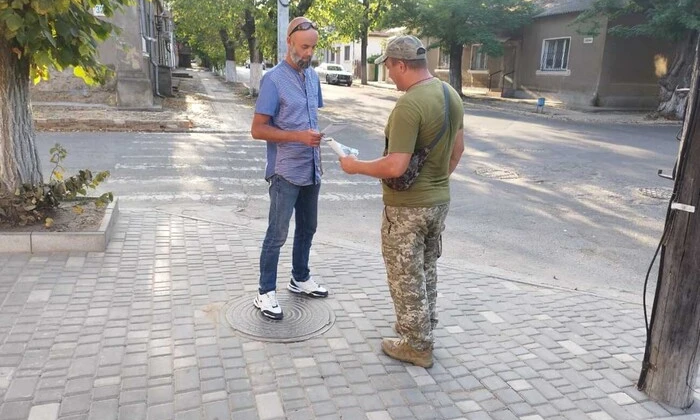 Намети встановлює ТЦК в Одесі