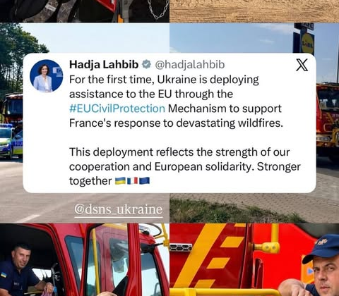 Ukrainian rescue team in France