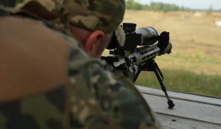 Snipers of the 28th Brigade are training