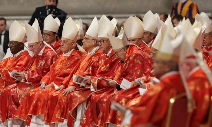 Кардінали входять до Соборної капели