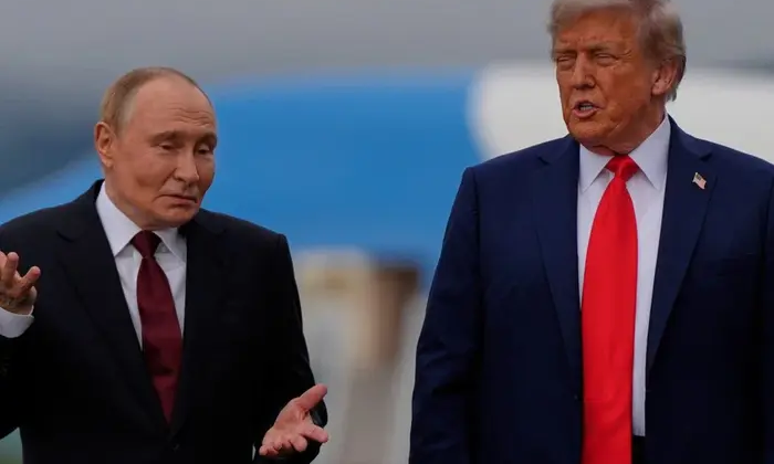 Трамп и Путин на переговорах