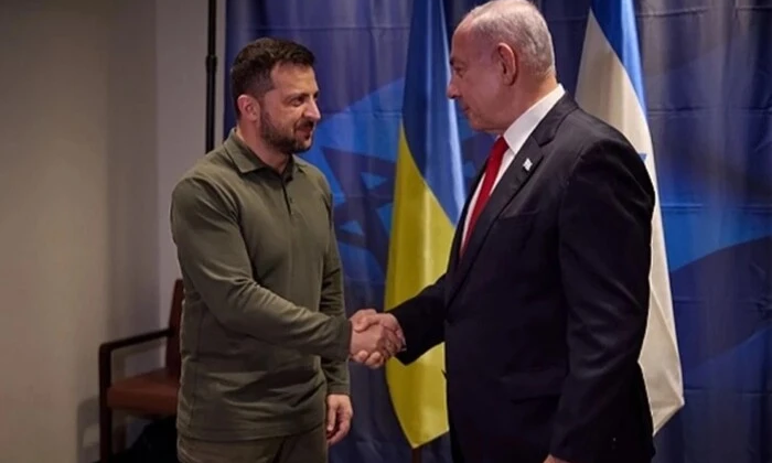 Беньямин Нетаньяху и Владимир Зеленский