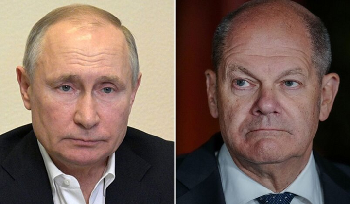 Шольц с Путиным на переговорах