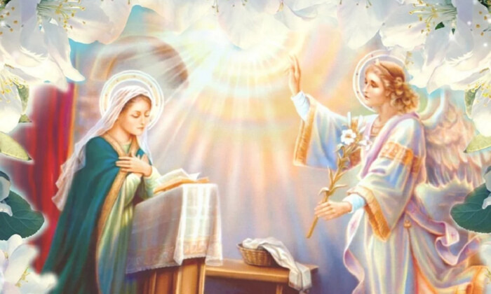 Символічне зображення Благовіщення Пречистої Діви Марії