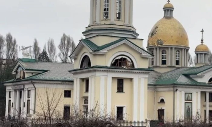 Зруйнований собор УПЦ МП в Запоріжжі