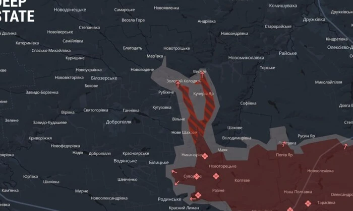 Военный самолет ОСУВ «Днепр» над Добропольем