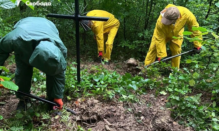 Экслгумация останков бойцов УПА в Польше