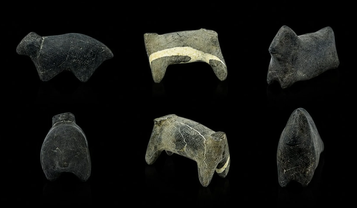 Ancient fertility symbols in the form of llamas in Peru
