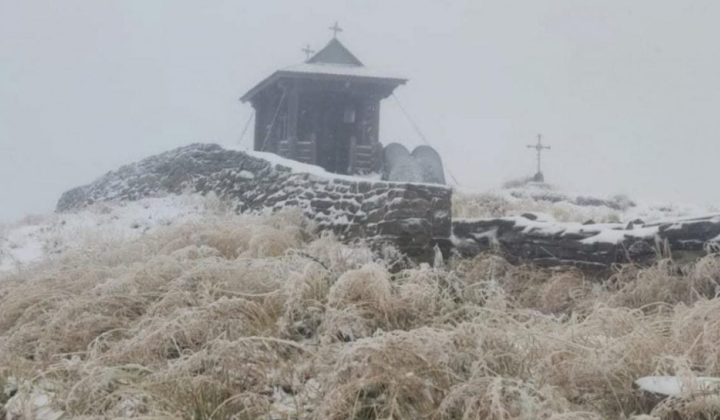 First snow in the Carpathians on September 22
