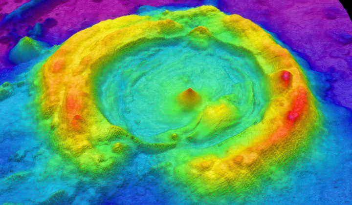Image of underwater calderas