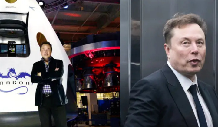 Лого SpaceX на фоні Nasdaq