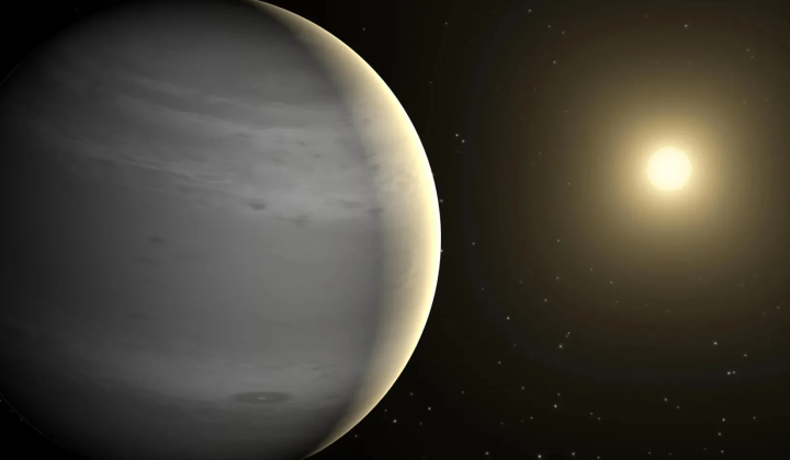 Astronomers study the atmosphere of a gas giant