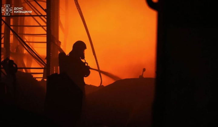Enemy attacked warehouse in Buchansky district