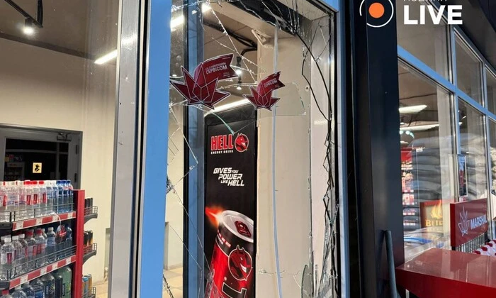 Потрощена автозаправна станція у Харкові