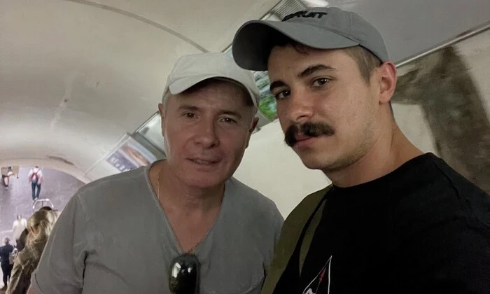 Телеведучий Костянтин Грубич з сином