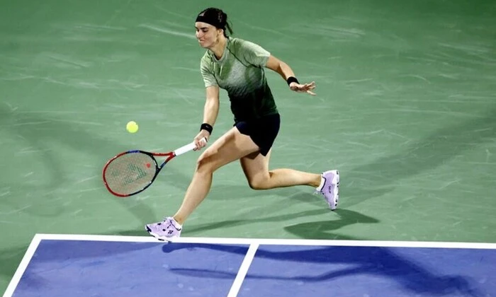 Ukrainian tennis players celebrate victories
