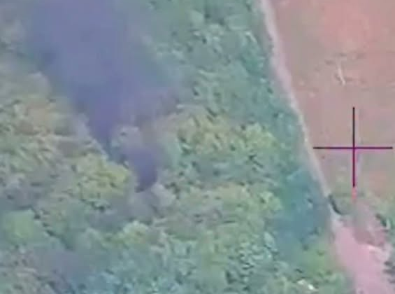 Destruction of Russian BM-21 Grad