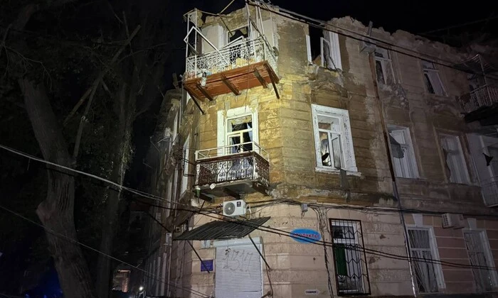 Пожары и разрушенные дома в Одессе