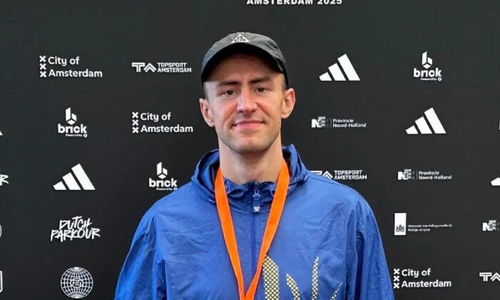 Український спортсмен на призовому місці