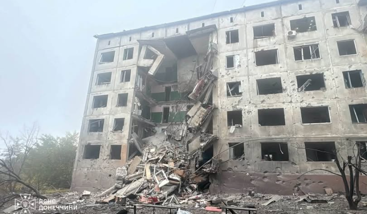 Последствия российского авиаудара в Слов'янське