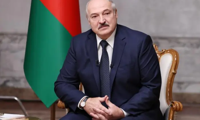 Protest against Lukashenko at rally