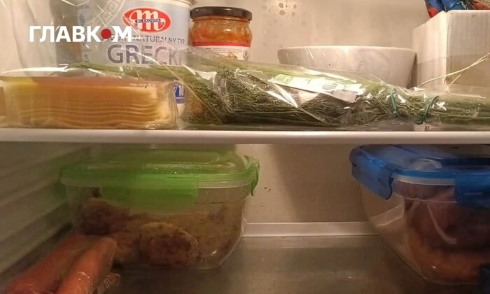 Products in the refrigerator